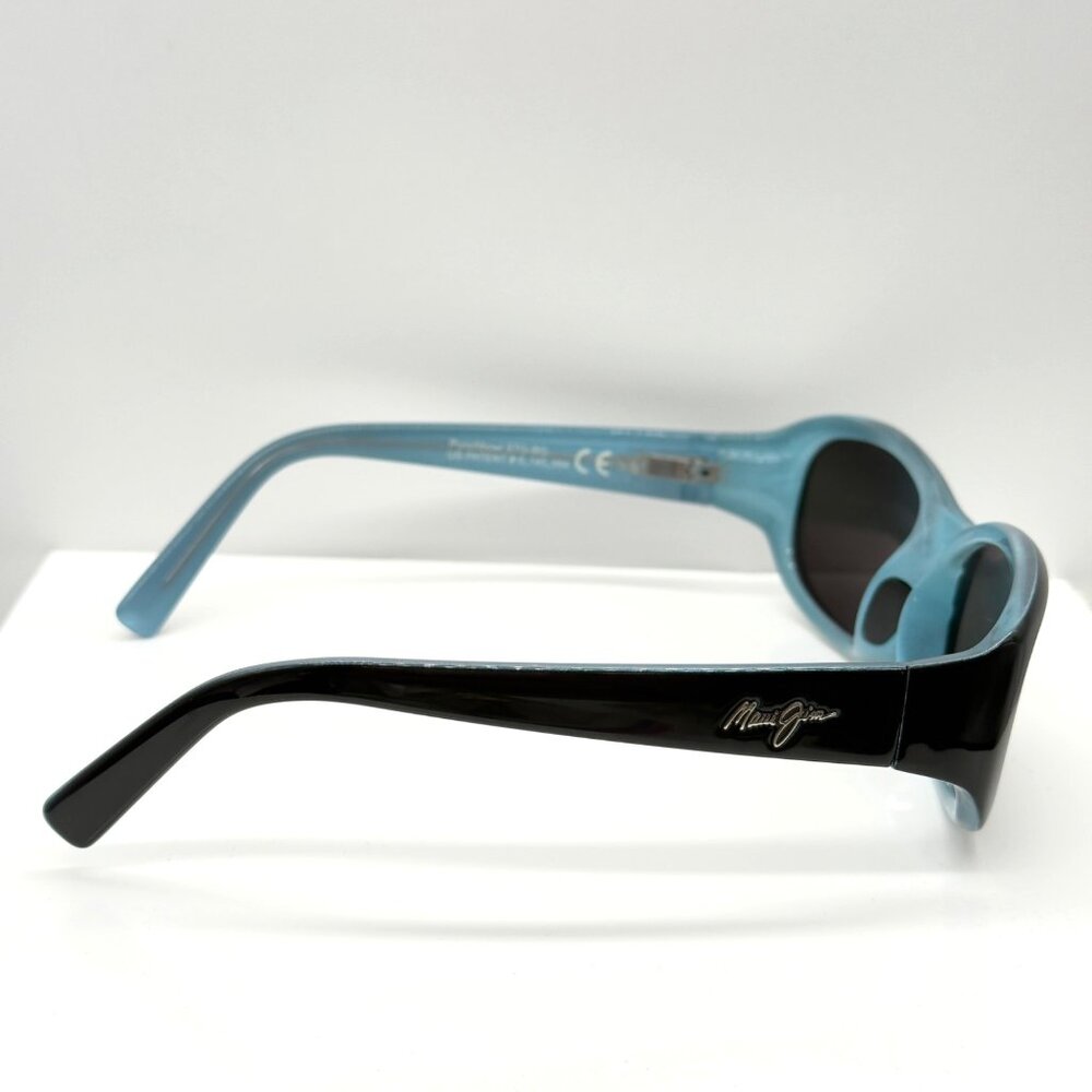 Maui Jim Punchbowl MJ 219-03 Polarized Sunglasses Black Blue Gray 54 17 135 NOTE - Picture 5 of 8